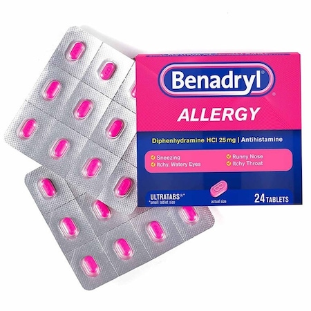 Benadryl Allergy Relief 25 mg Strength Tablet, 24PK 10312547170311